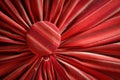 Pleated fabric red with head studs close up Royalty Free Stock Photo
