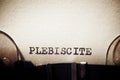 Plebiscite concept view Royalty Free Stock Photo