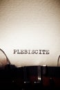 Plebiscite concept view Royalty Free Stock Photo