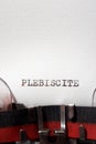 Plebiscite concept view Royalty Free Stock Photo