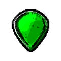 plectrum guitar pick game pixel art vector illustration