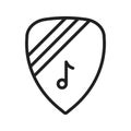 Plectrum icon vector image.