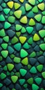 Plectrum Shapes in Green Darkslategray Royalty Free Stock Photo