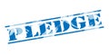 Pledge blue stamp