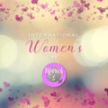 Pledge for parity concept theme Women campaign idea for International women`s day