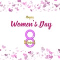 Pledge for parity concept theme Women campaign idea for International women\'s day