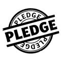 Pledge rubber stamp