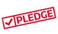 Pledge rubber stamp