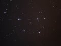 Night sky stars, Pleiades open cluster M45 Royalty Free Stock Photo