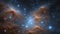 pleiades, seven sisters, asterism, open star cluster, b-type star, constellation taurus, nearest star cluster, space, universe Royalty Free Stock Photo