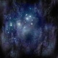 Pleiades (Seven Sisters) in the Taurus Constellation Royalty Free Stock Photo