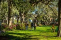 Plein Air Painting in Forsyth Park