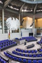 Plenary Hall of German Parliament Bundestag in Berlin Royalty Free Stock Photo