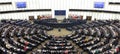 Plenary room of the European Parliament Royalty Free Stock Photo