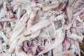 Plenty of fresh squids for sale at the market place