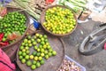 Plenty of lime are for sale in a street market in Vietnam