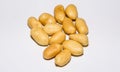 Plenty of peanuts on a white background Royalty Free Stock Photo