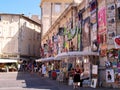 Plenty of playbills on a wall in Avignon Royalty Free Stock Photo