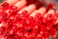 Plenty of Red Ballpoint pen Royalty Free Stock Photo