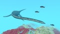 Plesiosaur Elasmosaurus Royalty Free Stock Photo