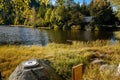 Plesne Lake in the Bohemian Forest, Sumava national park, Nova Pec, Czech Republic