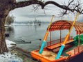 Pletna Boat, Bled Lake, Slovenia Royalty Free Stock Photo