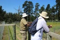 A guide and a visitor in the Jukani Wildlife Sanctuary, South Africa.