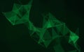 Plexus Background Abstract Green Technology Network Connection Design Royalty Free Stock Photo