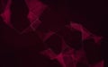 Plexus Background Abstract Polygonal Network Structure Dark Magenta Royalty Free Stock Photo