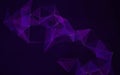 Plexus Background, Abstract Purple Digital Network Connection Structure Royalty Free Stock Photo