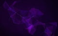 Plexus Background Abstract Purple Technology Network Digital Data Connection Royalty Free Stock Photo