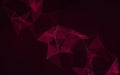Plexus Background of Deep Magenta Abstract Network Connection Royalty Free Stock Photo