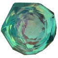 Plexus-like rock geometry with green network formation Abstract, dramatic, passionate, luxurious and exclusive isolated 3D