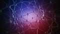 Plexus lines and nodes network abstract 3D rendering Royalty Free Stock Photo