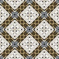 Plexus ornamental beautiful seamless pattern. Celtic style modern waffle background. Repeat ornate patterned backdrop. Floral