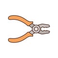 Plier tool isolated icon