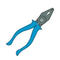 Pliers clip art vector illustration isolated