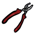 Pliers - Hand Drawn Doodle Icon Royalty Free Stock Photo