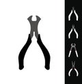 Pliers icon set