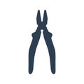 Pliers icon on white background. Royalty Free Stock Photo