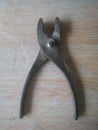 A pliers made of iron and starting to rust Royalty Free Stock Photo