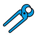 Pliers tool icon vector on trendy design Royalty Free Stock Photo