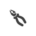 Pliers tool vector icon