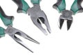 Pliers tools for electrician isolated