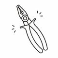 Pliers vector icon