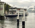 The Plinio, one of the largest boats of the fleet operated by Navigazione Laghi providing transportation on Lake Como. Royalty Free Stock Photo