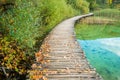 Plitvice Lakes National Park in Autumn, Croatia Royalty Free Stock Photo