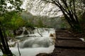 Plitvice park footpath round waterfalls