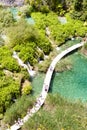 Plitvicka lake, aerial view - Croatia Royalty Free Stock Photo