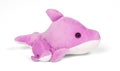 Pliuche dolphin toy on white Royalty Free Stock Photo